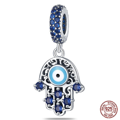 Ocean Series - Original Genuine 925 Sterling Silver Turtle Crab Mermaid Charm Beads Suitable for 3mm Bracelet DIY Making Pendant