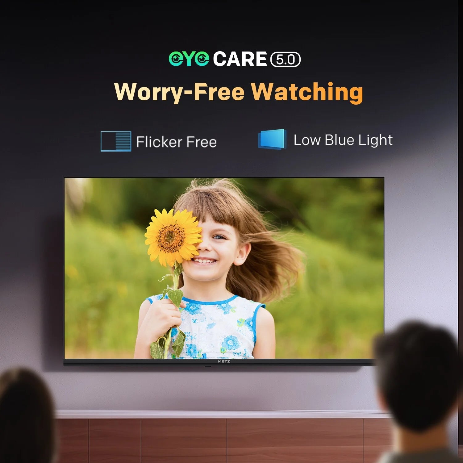 Metz QLED TV 32 "40" Inch Smart LED Television Google Tele HDR 10 Dolby Audio Bluetooth 5.1 EyeCare Tuner 2025 32MQF7030Z