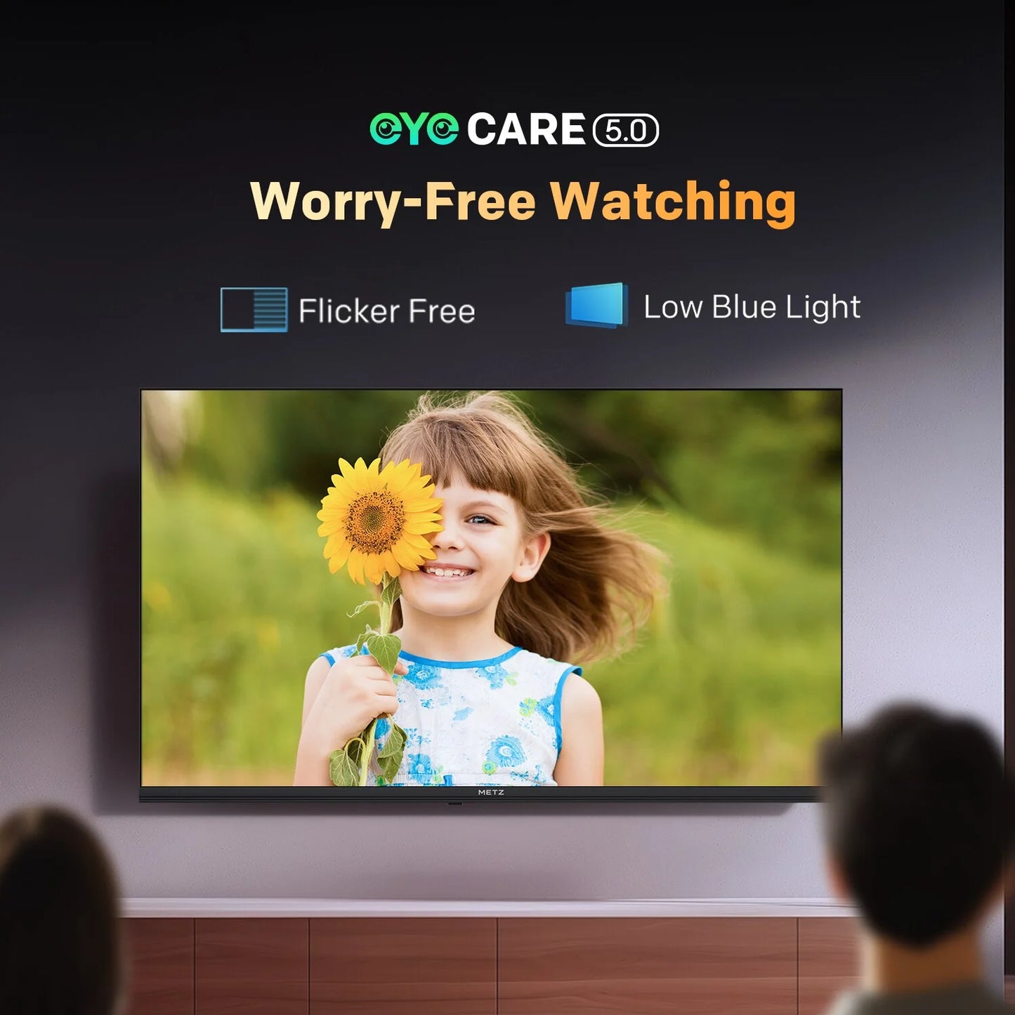 Metz QLED TV 32 "40" Inch Smart LED Television Google Tele HDR 10 Dolby Audio Bluetooth 5.1 EyeCare Tuner 2025 32MQF7030Z