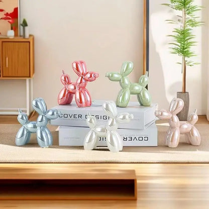Escultura de cerámica abstracta con forma de perro, globo creativo, de ERMAKOVA, 11 cm/4,3 pulgadas, para decoración del hogar y la oficina, regalo