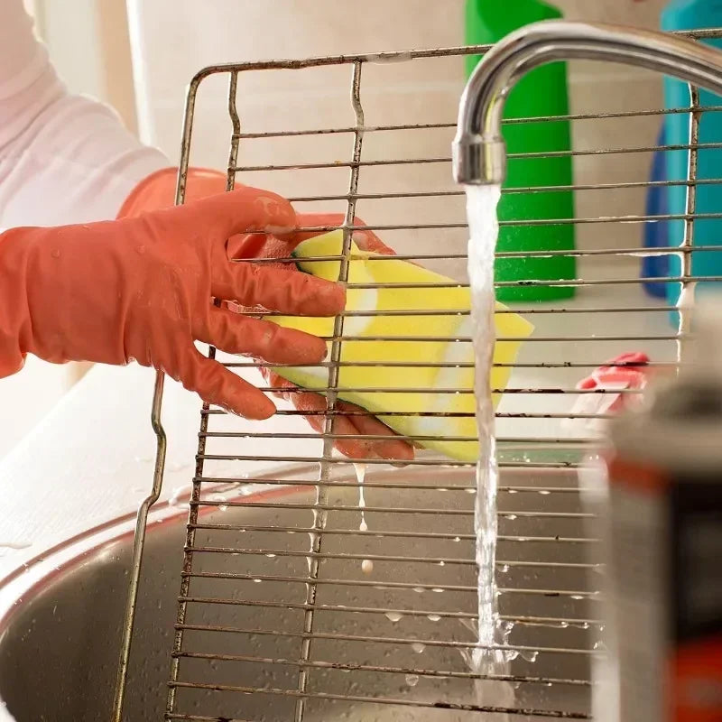 100/1 pçs cozinha lavar louça esponja macia absorvente limpo esfregar pote ferrugem esfregão remoção kits escova de limpeza doméstica esponja