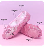 Children's Dance Shoes Soft Sole Training Shoes Children's Ballet Dance Shoes Girls' Chinese Dance Performance Cat Claw Dance