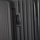 Comanlai Twin-Wheeled Suitcase Set with TSA Password Lock, ABS Trolley Luggage with 4 Universal Wheels, M L XL Sizes, Black