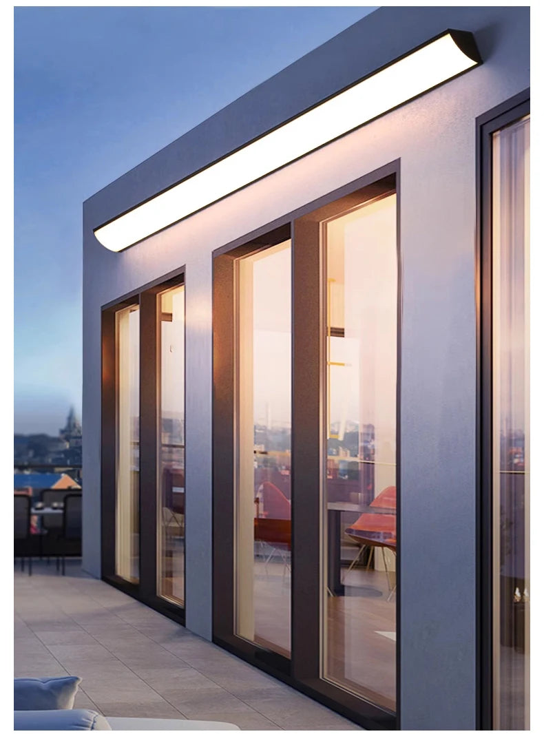 Outdoor wall lamp waterproof and rust proof hallway stairs garden walls balcony doors LED lights modern wall lights
