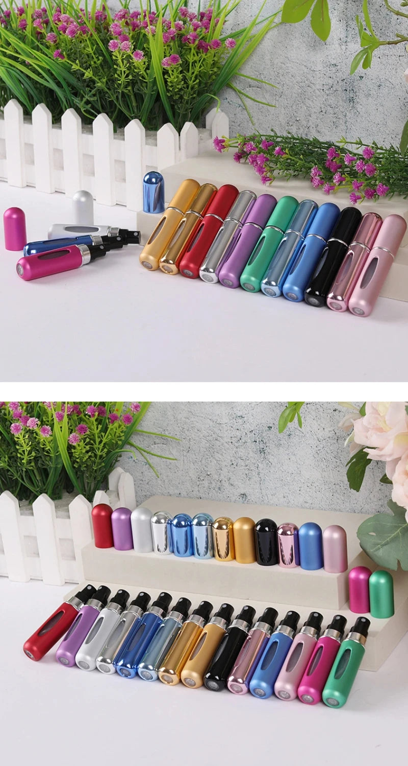 5/8ml Perfume Atomizer Portable Liquid Container For Cosmetics Traveling Mini Aluminum Spray Alcochol Empty Refillable Bottle