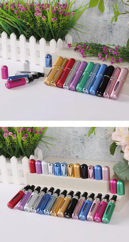 5/8ml Perfume Atomizer Portable Liquid Container For Cosmetics Traveling Mini Aluminum Spray Alcochol Empty Refillable Bottle
