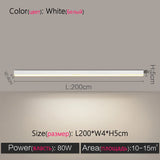 Modern Long Strip Ceiling Light Surface Mounted Minimalist Aisle Lamp Living Room Bedroom Kitchen Home Office LED Lighting