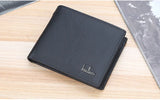 Baellerry Men Genuine Cow Leather Wallet Card Holder Male Purse Short with Coin Pocket Leather Wallets for Men