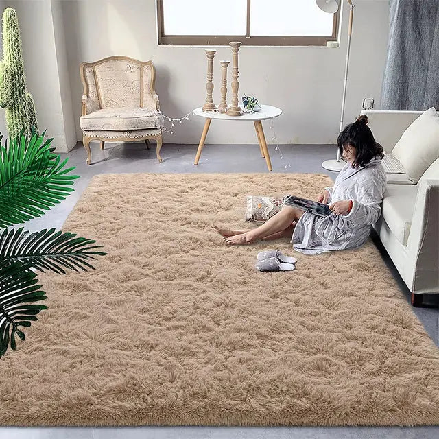High Quality and Super Soft Plush Carpet Bedroom Bedside Rug Living Room Children's Room Non Slip Home Decoration 