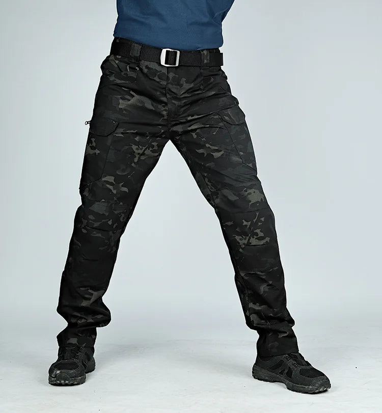 Tactical Cargo Pants Men Combat Outdoor Hiking Work Joggers Lightweight Trousers Male Elasticity Multiple Pockets Resistant Pant