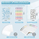 New Budget Plan Notebook A6 Cash Envelope Saving Money 6 Holes Binder for Financial Management A6 Loose-leaf Notebook Binder