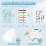 New A6 Budget Plan Notebook Cash Envelope Saving Money 6-Hole Binder for Financial Management A6 Loose-Leaf Notebook Binder