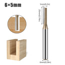 6mm Shank CNC Straight Bit Flush Trim Single Double Flute Router Bit Tungsten Carbide Milling Cutter Woodworking Tools