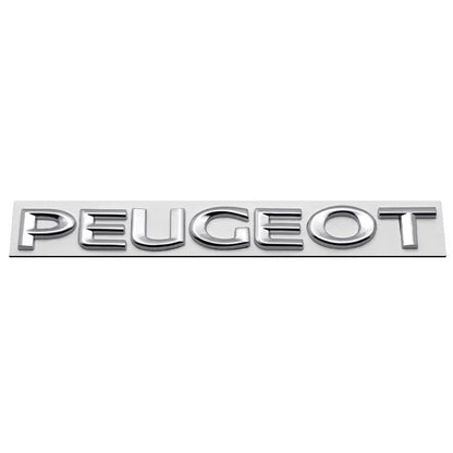 Metal Car Rear Trunk Badge Tail Letter Emblem Sticker for Peugeot 107 108 206 207 208 301 307 308 407 408 2008 5008 Exterior