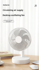 Xiaomi Youpin Fan Small White Desktop Timer Mute With Four-speed Adjustable Portable Fan Recharging Models Detachable Desk fan