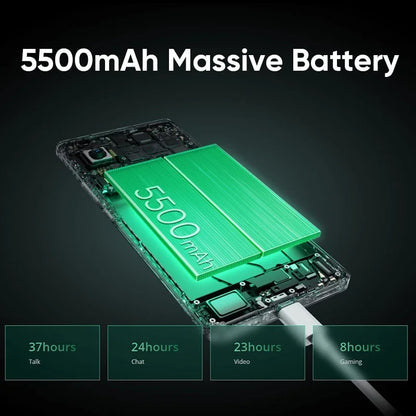 Global Version realme GT 6T 5G Smartphone 6000nit Hyper Display 120W SUPERVOOC Charge Snapdragon 7+ Gen 3 5500mAh Battery 50MP