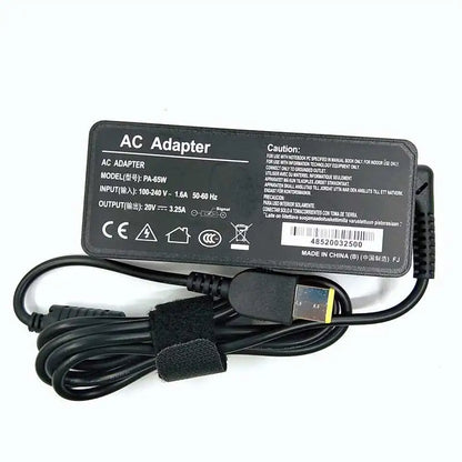 65W 20V 3.25A  USB AC Laptop Charger Power Adapter For Lenovo Thinkpad X301S X230S G500 G405 X1 Carbon E431 E531 T440s