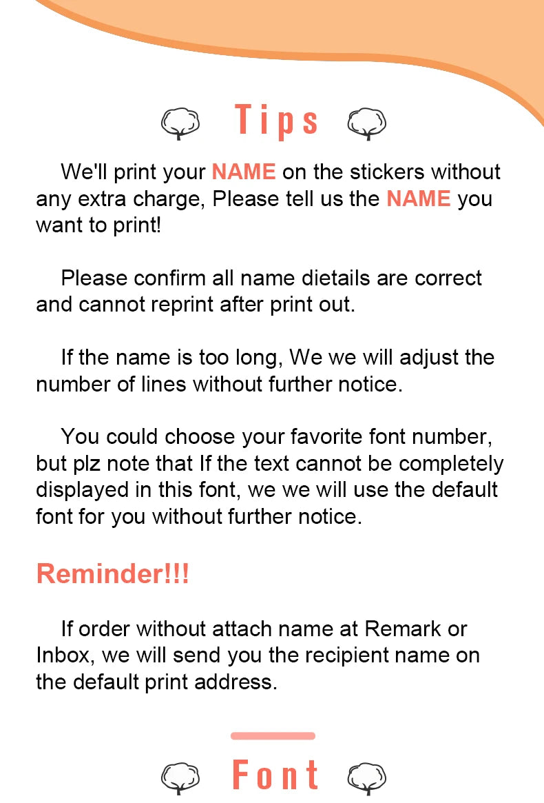 Custom Name Tag Sticker Waterproof Kawaii Stickers Decals Personalized First Name Label for Children School Stationery Bottle
