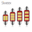 C5W 31MM 36MM 39MM 41MM 12 SMD LED License Plate Lights Door Dome Festoon Trunk Car Bulbs White Lights 12V DC