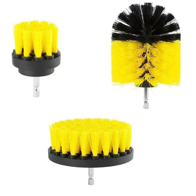 Kit de cabeça de escova de broca elétrica, escova de limpeza elétrica para carpete, banheiro, cozinha, banheiro, ferramenta de limpeza de carro, conjunto de lavagem
