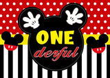 Disney Cartoon Theme Photography Background, Mickey, Minnie Mouse, Baby Shower, Happy Birthday, Gender Reveal, Banner for Children, 1Set 