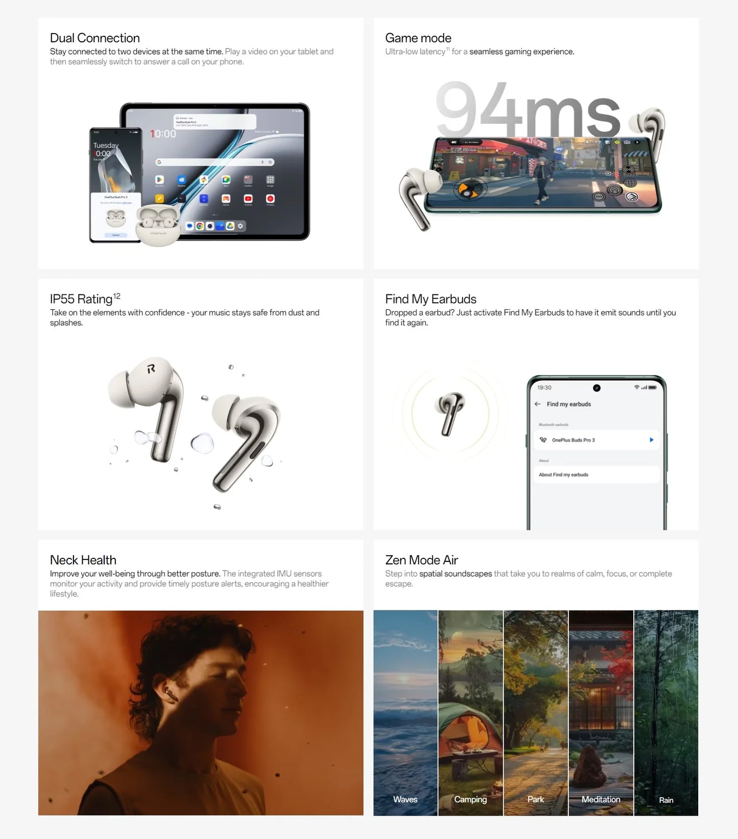 Global Version OnePlus Buds Pro 3 Earphone Up to 50dB Noise Canceling Spatial Audio with Head Tracking Hi-Resolution Audio