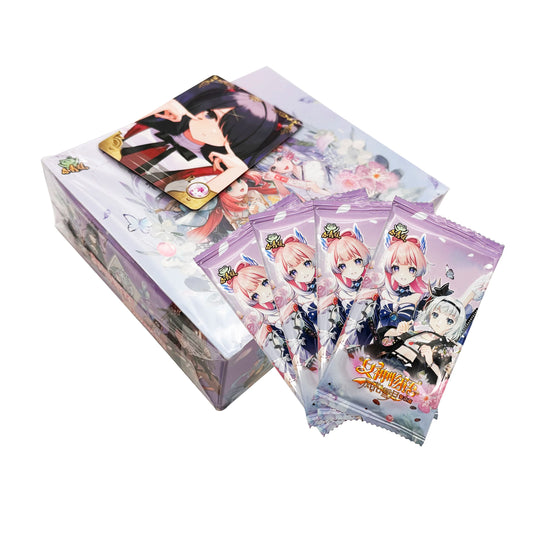 150 piezas 30 paquetes de tarjetas de colección de anime Goddess Story Wind and Snow Moon Flowers, regalo de cumpleaños, hermosa y bonita tarjeta