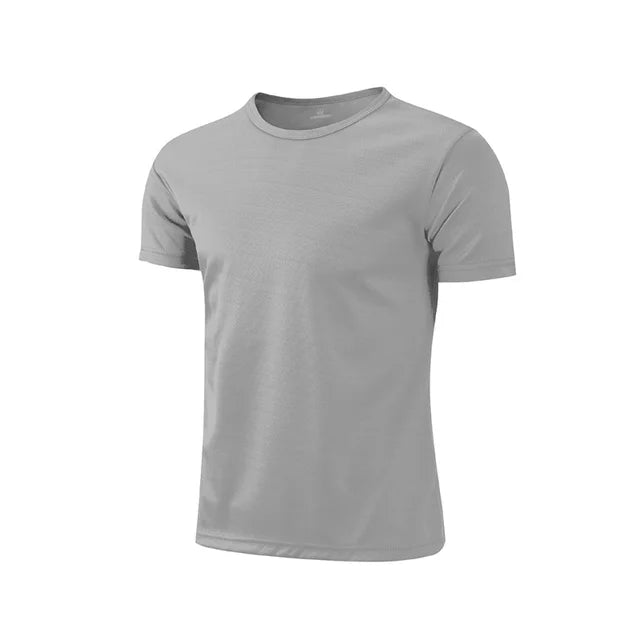 Men Women Quick Dry Short Sleeve Sport T Shirt Gym Fitness Shirts Trainer Running T-shirt Teenager Breathable Sportswear 