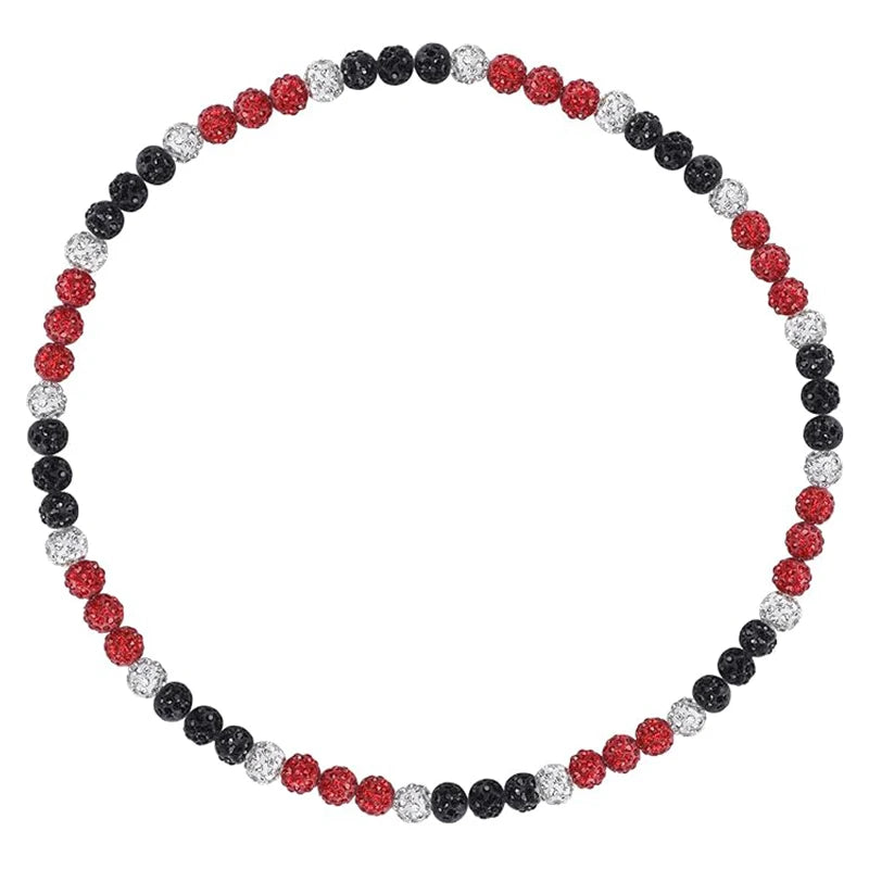 Bling Baseball Necklace for Men Rhinestone Beaded Ball Necklace Baseball Players Lovers Inspired Jewelry
