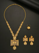 Dubai Jewelry Sets Creative Necklace Charm Bridal Bracelet Earrings for Women Ring Wedding Accessories