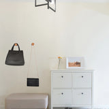 Gancho de madera, gancho de pared de madera con forma geométrica, perchero de madera para colgar ropa, sombrero, bufandas y toallas en el dormitorio,