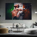 Motivational Conor McGregor Boxing Canvas Print  Professional Boxer Poster Wall Art for Gym Home  Office Decor