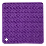 18cm Square Silicone Mat Heat Resistant Potholder Dining Table Placemat Non-slip Pot Holder Cup Coaster Kitchen Accessories