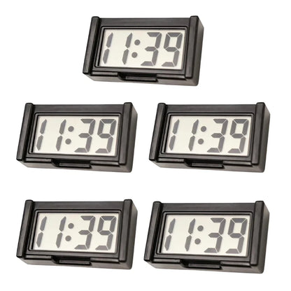  Mini Digital Clock With LCD Self-Adhesiv Electronic Bracket Clock Time Day Display For Car Truck Dashboard Accesorios Para Aut