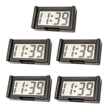 Mini Digital LCD Clock, Self-Adhesive Electronic Bracket Clock, Time and Day Display for Car Truck Dashboard, Auto Accessories
