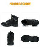 Botas de seguridad impermeables para el trabajo, para hombres y mujeres, indestructibles, antigolpes y antipinchazos, zapatos de seguridad protectores para hombres.