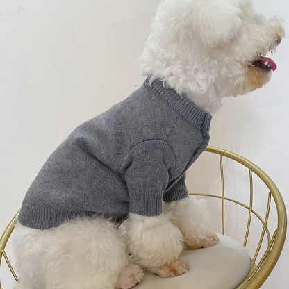 Adorable Knit Sweater Dog Cat Autumn/winter Fashionable Warm Protective Clothing Pet Coats Jackets Trendy Brand In Stock