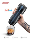 HiBREW Portable Coffee Machine for Car & Home, DC12V Espresso Coffee Maker Fit Nespresso Dolce Pod Capsule Coffee Powder H4A