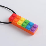 Silicone Baby Teether Toy, Colorful Toys, Christmas Teethers, Autism Sensory Chew, Oral Motor Therapy Tools, Teething Necklace