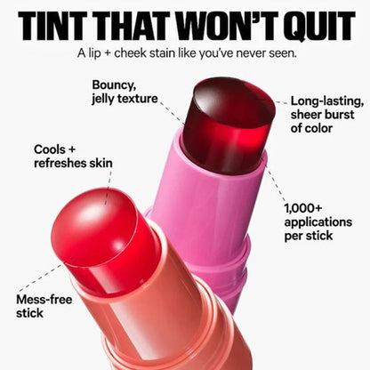 Lápiz labial 3 en 1 con leche, rubor en barra, colorete, agua refrescante, larga duración, acuarela, maquillaje mate multiusos.