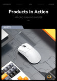 Ratón Bluetooth Attack Shark R1, 18000 dpi, PAW3311, conexión inalámbrica trimodo, ratón para juegos macro