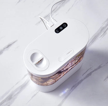 USB Mini Desktop Aquarium Built-in Water Pump / LED light / Filter Self circulation and self circulation goldfish tank