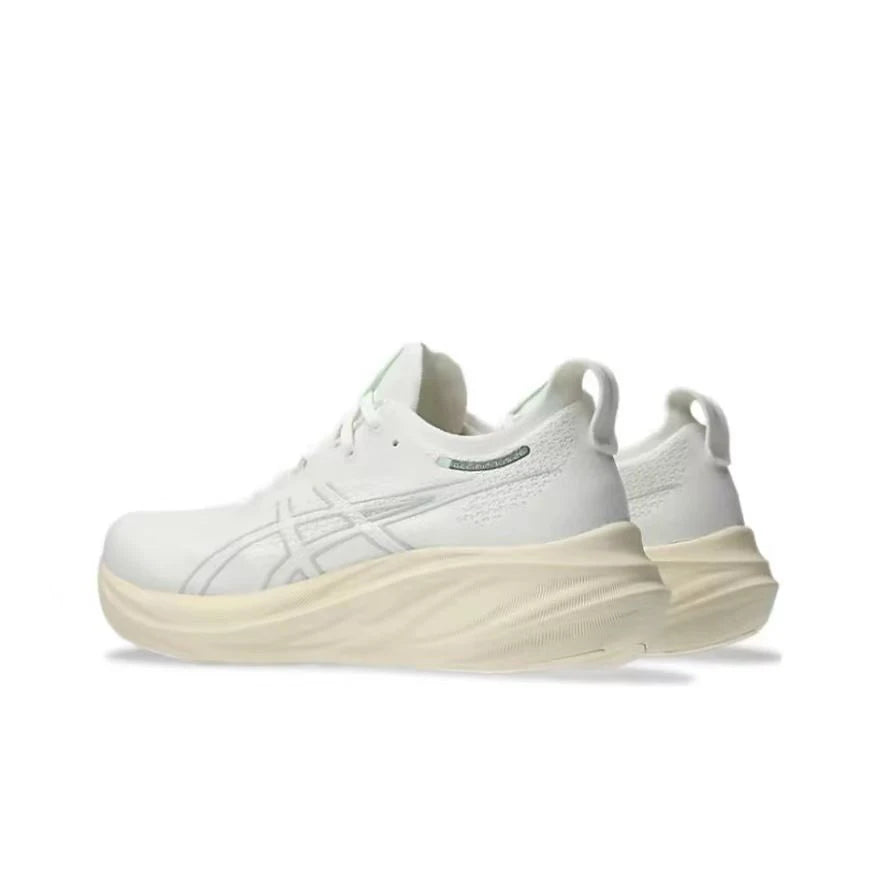 Original Asics Nimbus 26 Running Shoes Men Cushion Stability Asics Sports Shoes Unisex Sneakers White