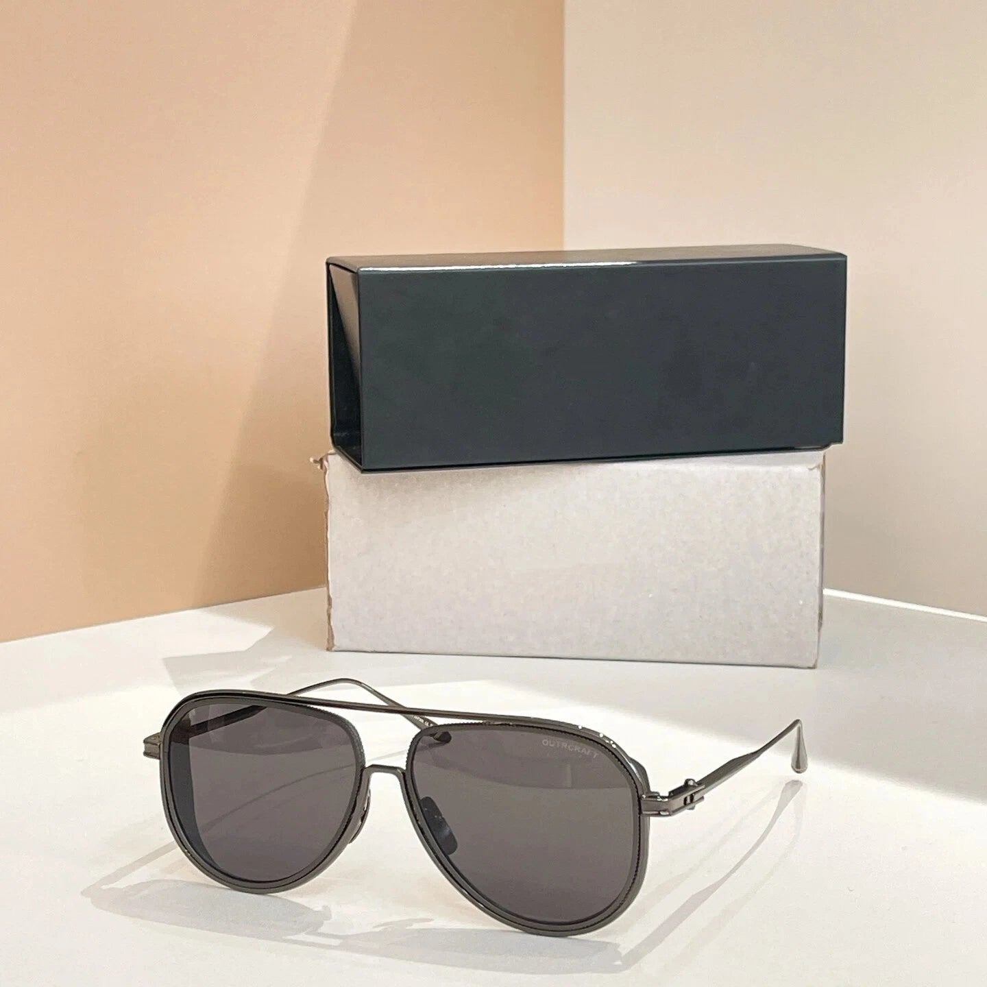 Original Factory For DIYTA DT DTS188-A With Brand Box Trendy Silver Alloy Frame Gradient Driving Anti-Glare Men Women Sunglasses