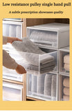 Wardrobe Storage Box High-capacity Drawer Style Stackable Container Transparent Plastic Containers for Household Use Storage