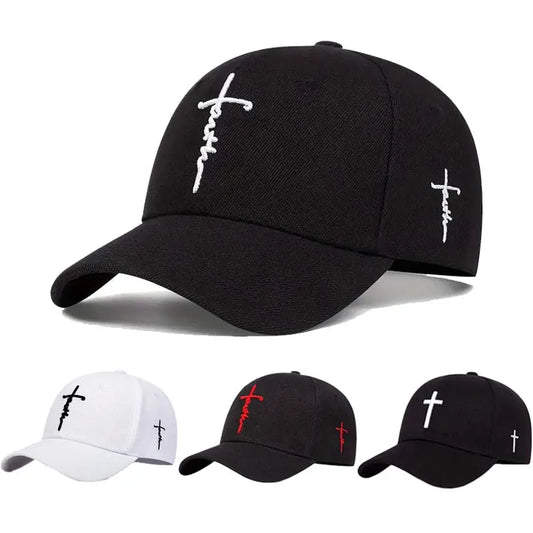 Casual Fashion  Faith Embroidery Baseball Cap Adjustable  Spring Summer Sun Hats Cotton Hat  Hip Hop Trucker Caps Snapback