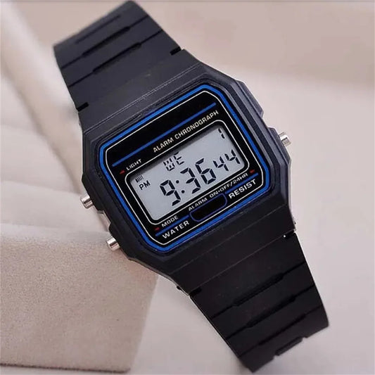 Reloj digital LED de moda para hombre, deportivo, militar, de silicona, vintage, electrónico