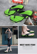 Men's Summer 2025 Trendy Flip Flops Beachwear Slippers Anti-slip Deodorant Casual Shoes Plastic Slip-On Sandals for Adults