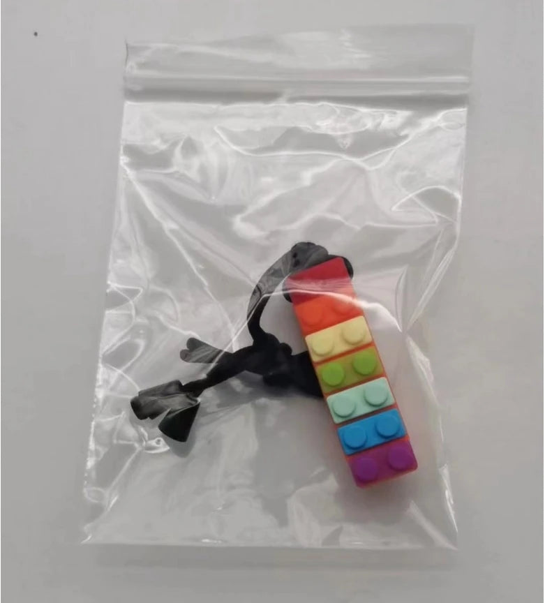 Silicone Baby Teether Toy, Colorful Toys, Christmas Teethers, Autism Sensory Chew, Oral Motor Therapy Tools, Teething Necklace