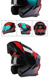 BLD Modular Motorcycle Full Face Helmet ECE Flip-up Double Anti-Fog Visor Purple Bird Sport Design In Stock Adult Men and Women